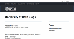 Desktop Screenshot of blogs.bath.ac.uk
